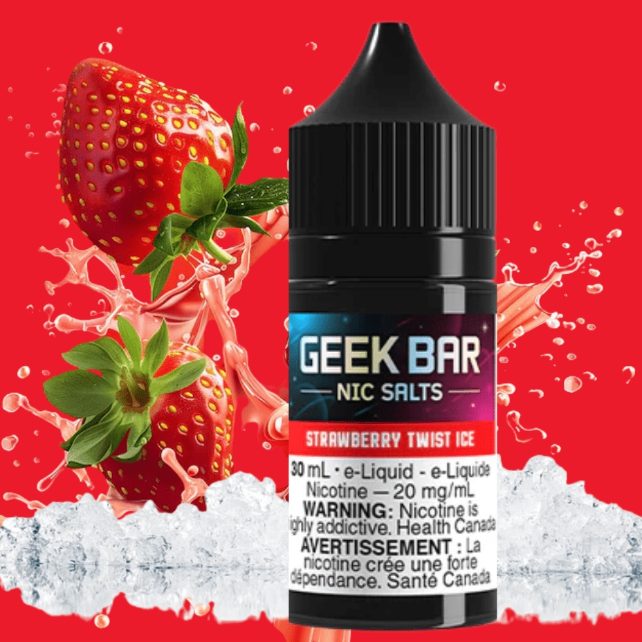 Geek Bar Nic Salt-Strawberry Twist Ice 20mg Vape Superstore  Saskatchewan Canada