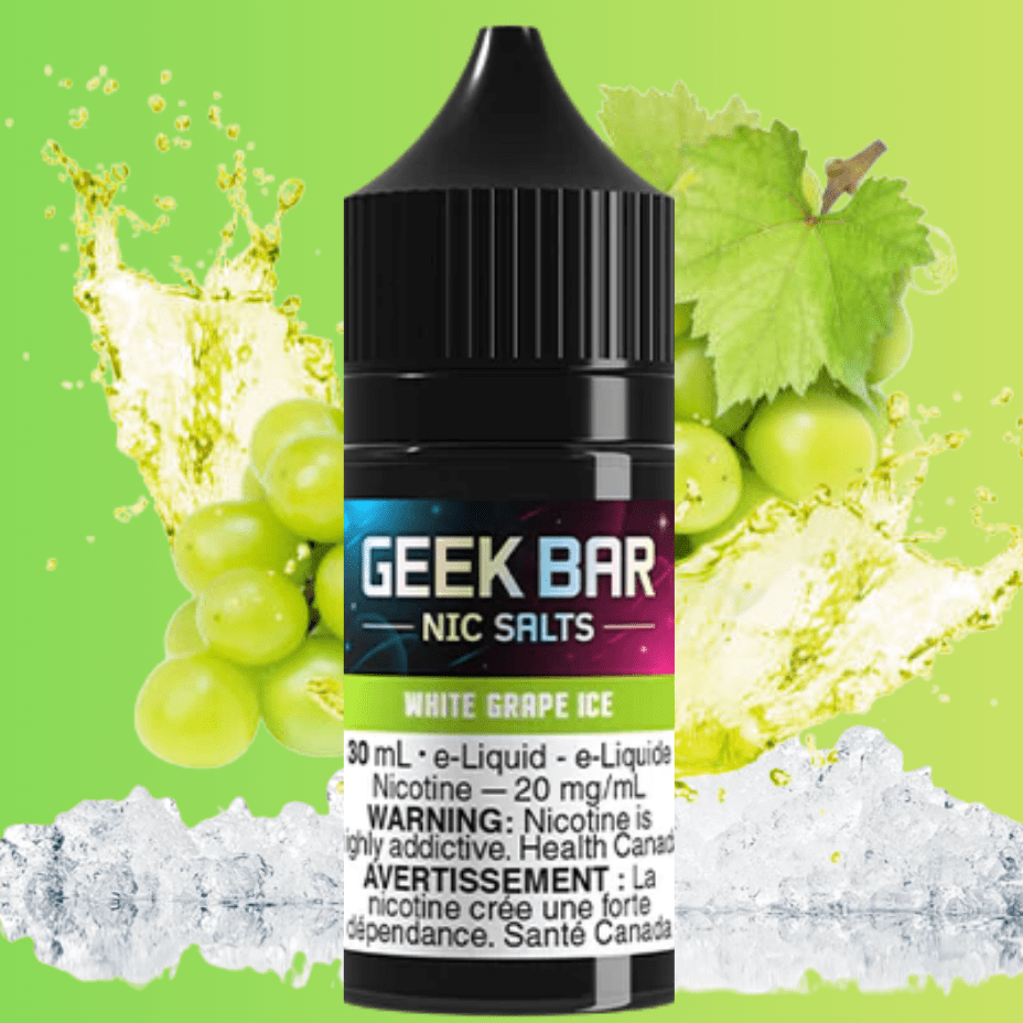 Geek Bar Nic Salt-White Grape Ice 20mg Vape Superstore  Saskatchewan Canada