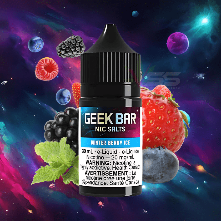 Geek Bar Nic Salt-Winter Berry Ice Vapexcape Vape and Bong Shop Regina Saskatchewan