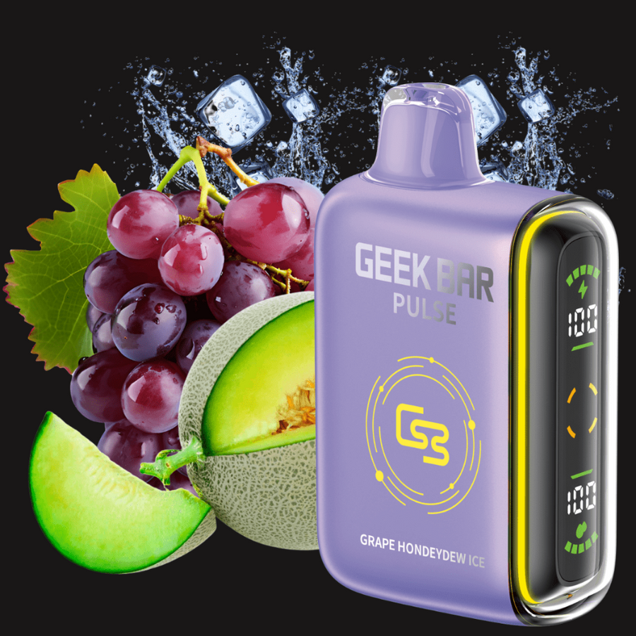 Geek Bar Pulse 9000 Disposable Vape-Grape Honeydew Ice 9000 Puffs / 20mg Vapexcape Vape and Bong Shop Regina Saskatchewan
