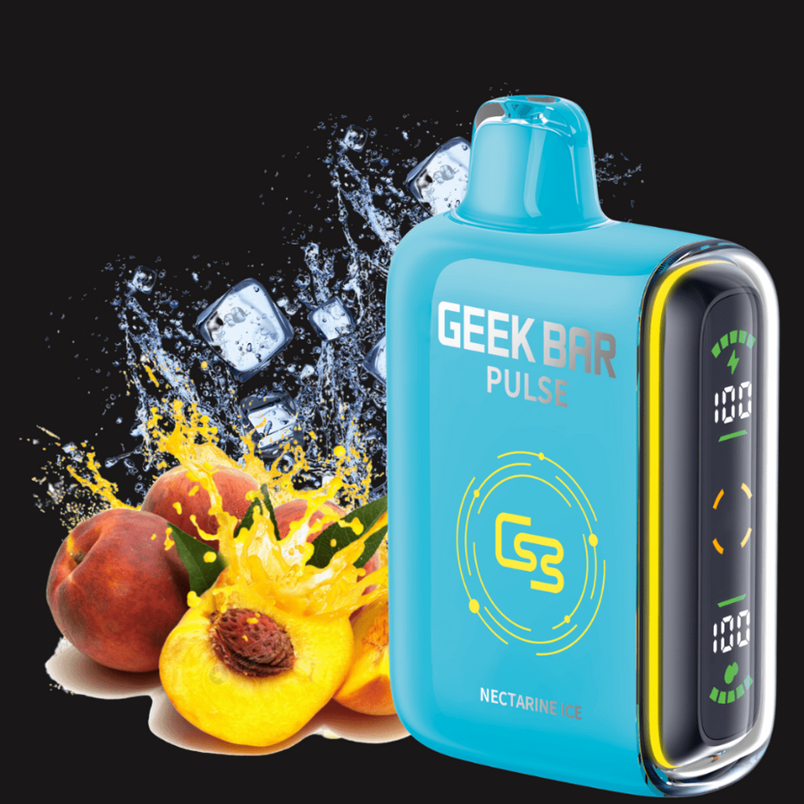 Geek Bar Pulse 9000 Disposable Vape-Nectarine Ice 9000 Puffs / 20mg Vapexcape Vape and Bong Shop Regina Saskatchewan