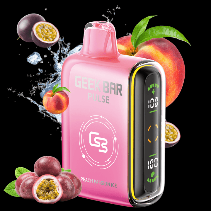 Geek Bar Pulse 9000 Disposable Vape - Peach Passion Ice 9000 Puffs / 20mg Vape Superstore  Saskatchewan Canada