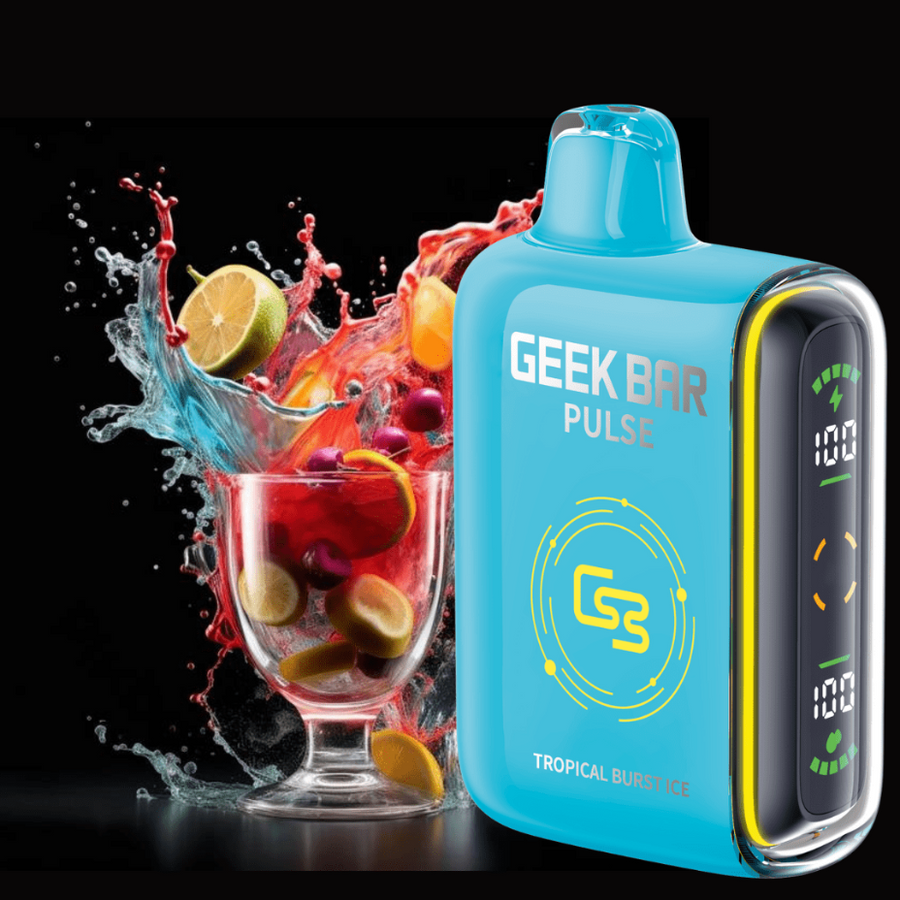 Geek Bar Pulse 9000 Disposable Vape-Tropical Burst Ice 9000 Puffs / 20mg Vapexcape Vape and Bong Shop Regina Saskatchewan