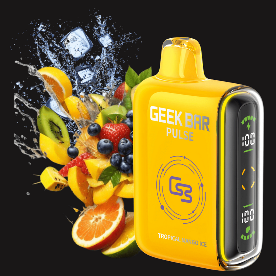 Geek Bar Pulse 9000 Disposable Vape-Tropical Mango Ice 9000 Puffs / 20mg Vapexcape Vape and Bong Shop Regina Saskatchewan