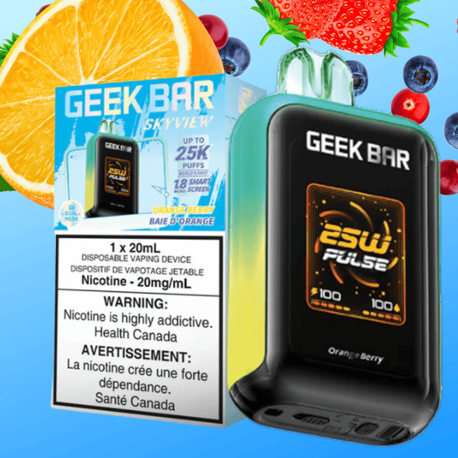 Geek Bar Skyview 25K - Orange Berry Ice 25000 Puffs / 20mg Vape Superstore  Saskatchewan Canada