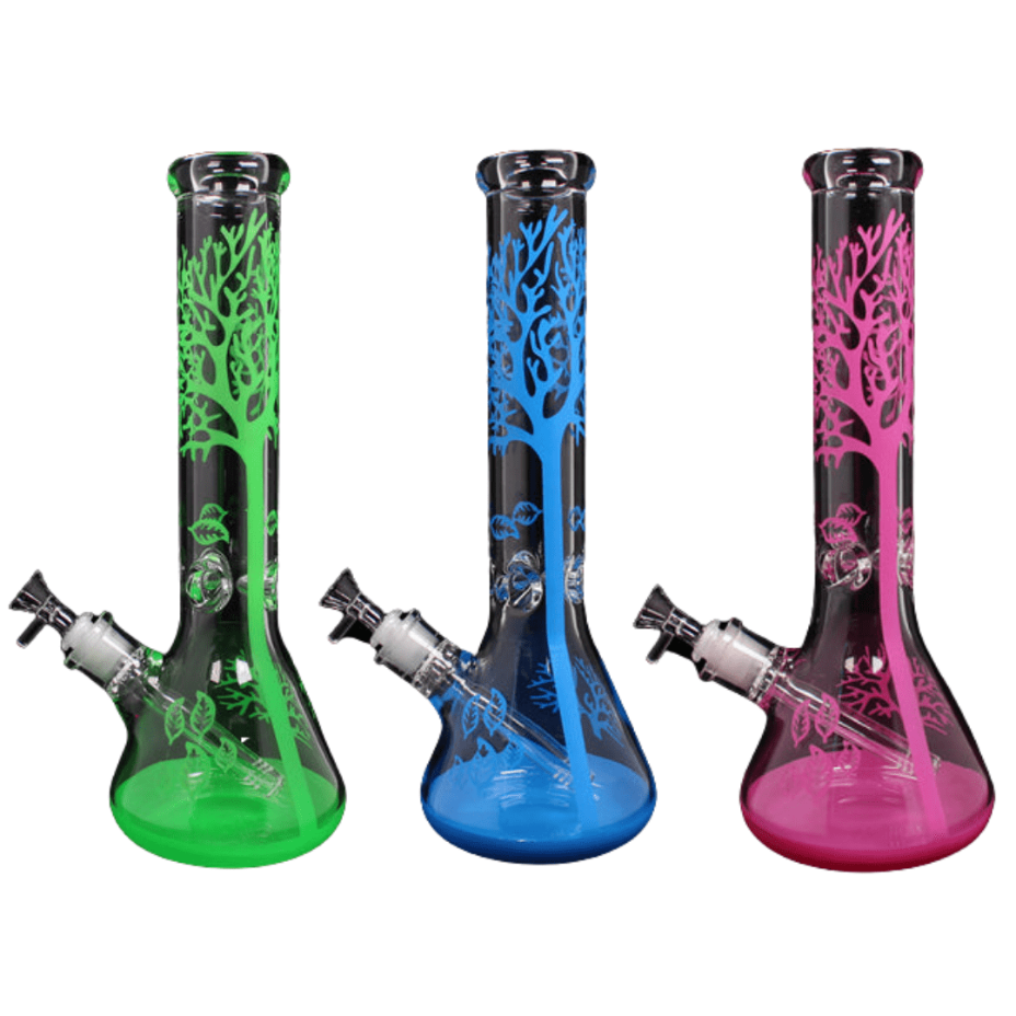 Giving Tree Beaker Bong-14" Green Vape Superstore  Saskatchewan Canada