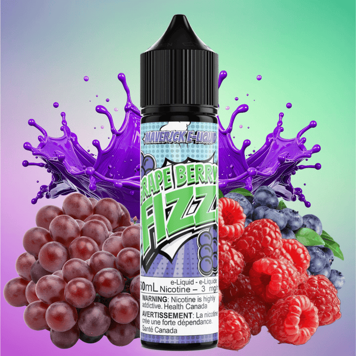 Grape Berry Fizz by Maverick E-Liquid 60ml / 3mg Vape Superstore  Saskatchewan Canada