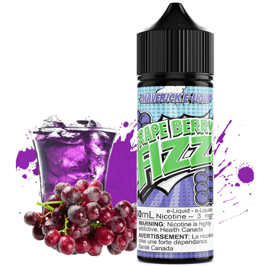 Grape Berry Fizz by Maverick E-Liquid 60ml / 3mg Vapexcape Vape and Bong Shop Regina Saskatchewan