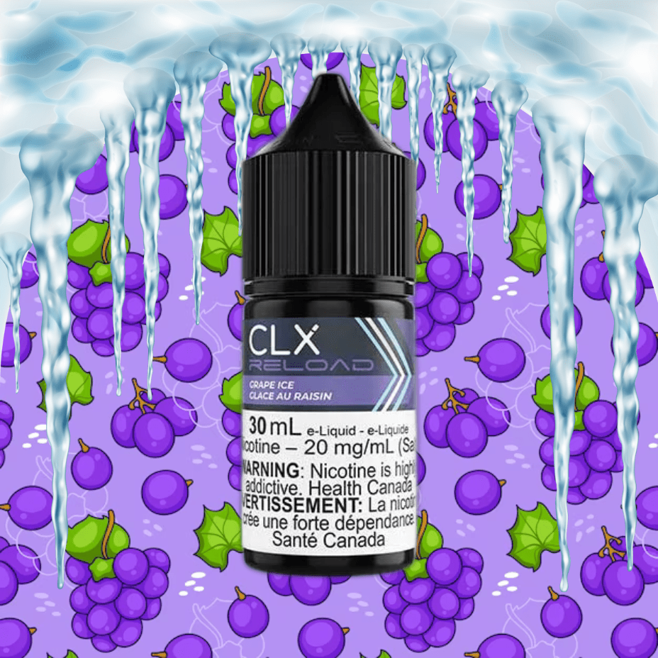 Grape Ice Salt by CLX Reload E-Liquid 30mL / 10mg Vape Superstore  Saskatchewan Canada