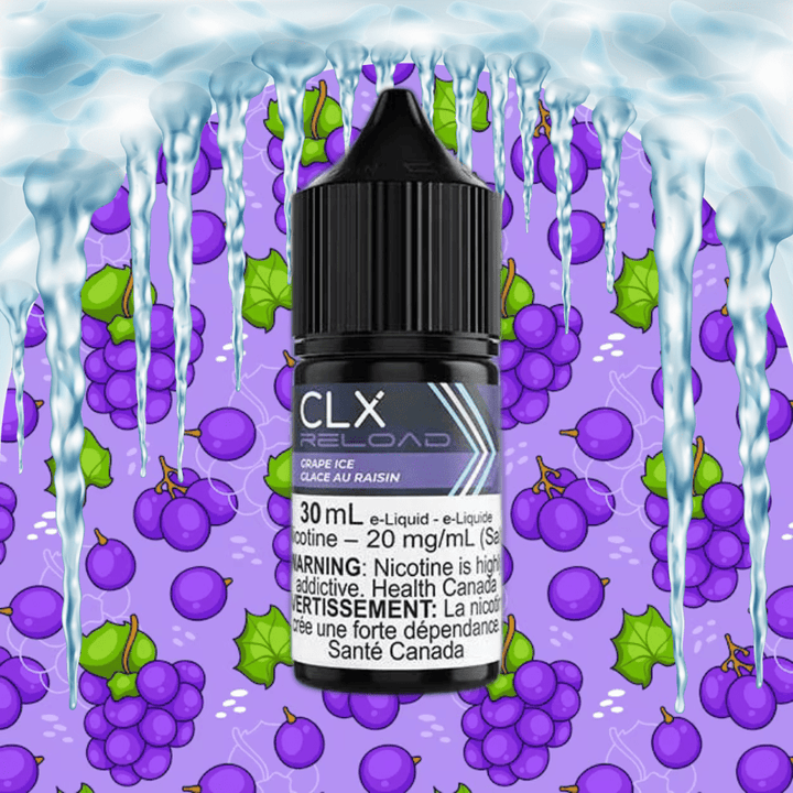 Grape Ice Salt by CLX Reload E-Liquid 30mL / 10mg Vape Superstore  Saskatchewan Canada