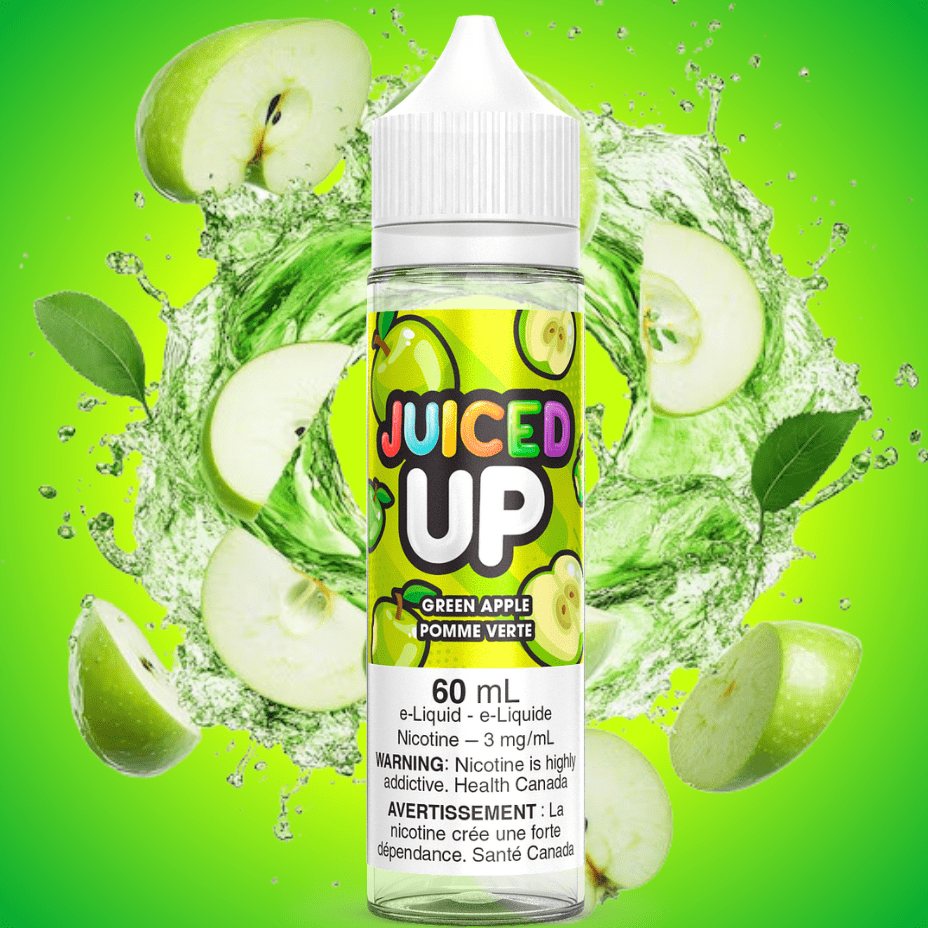 sour green apple vape juice Juiced Up Green Apple E-liquid-Vapexcape Regina Vape & Bong Shop, SK Vapexcape Vape SuperStore-Vape & Bong Shop