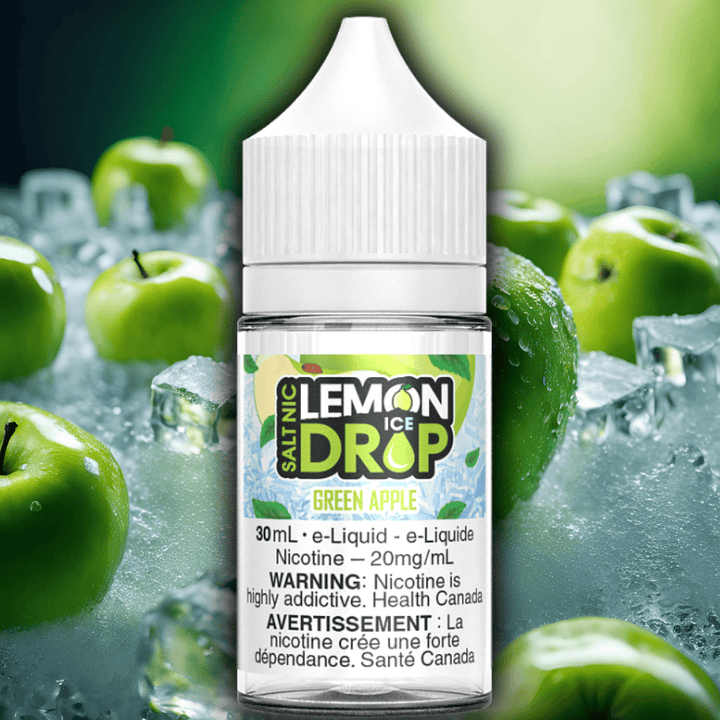 Green Apple Ice Salt By Lemon Drop E-Liquid 12mg Vape Superstore  Saskatchewan Canada