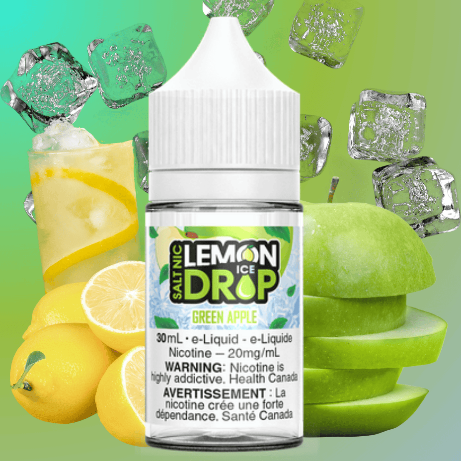 Green Apple Ice Salt By Lemon Drop E-Liquid 12mg Vape Superstore  Saskatchewan Canada