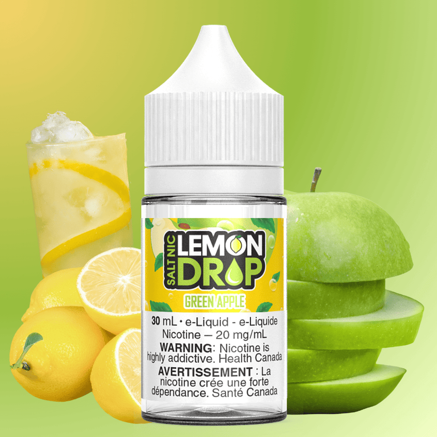 Green Apple Salt By Lemon Drop E-Liquid 30mL / 12mg Vape Superstore  Saskatchewan Canada