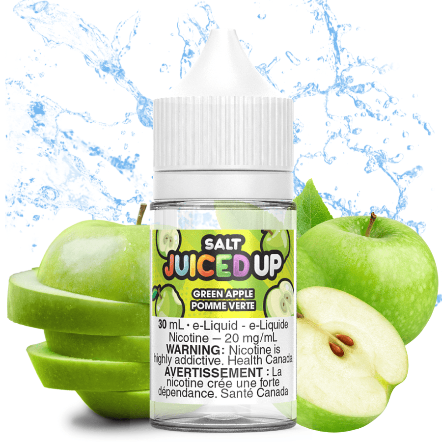Green Apple Salts by Juiced Up E-Liquid 12mg Vapexcape Vape and Bong Shop Regina Saskatchewan