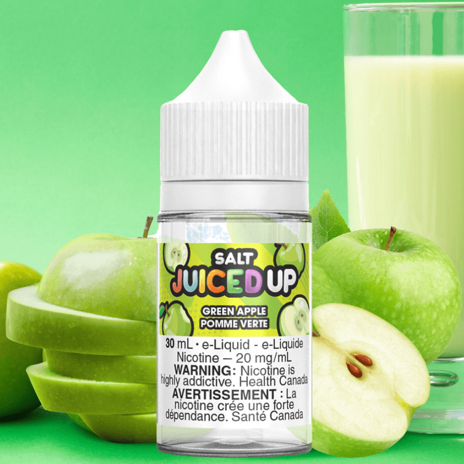 Green Apple Salts by Juiced Up E-Liquid Vapexcape Vape and Bong Shop Regina Saskatchewan