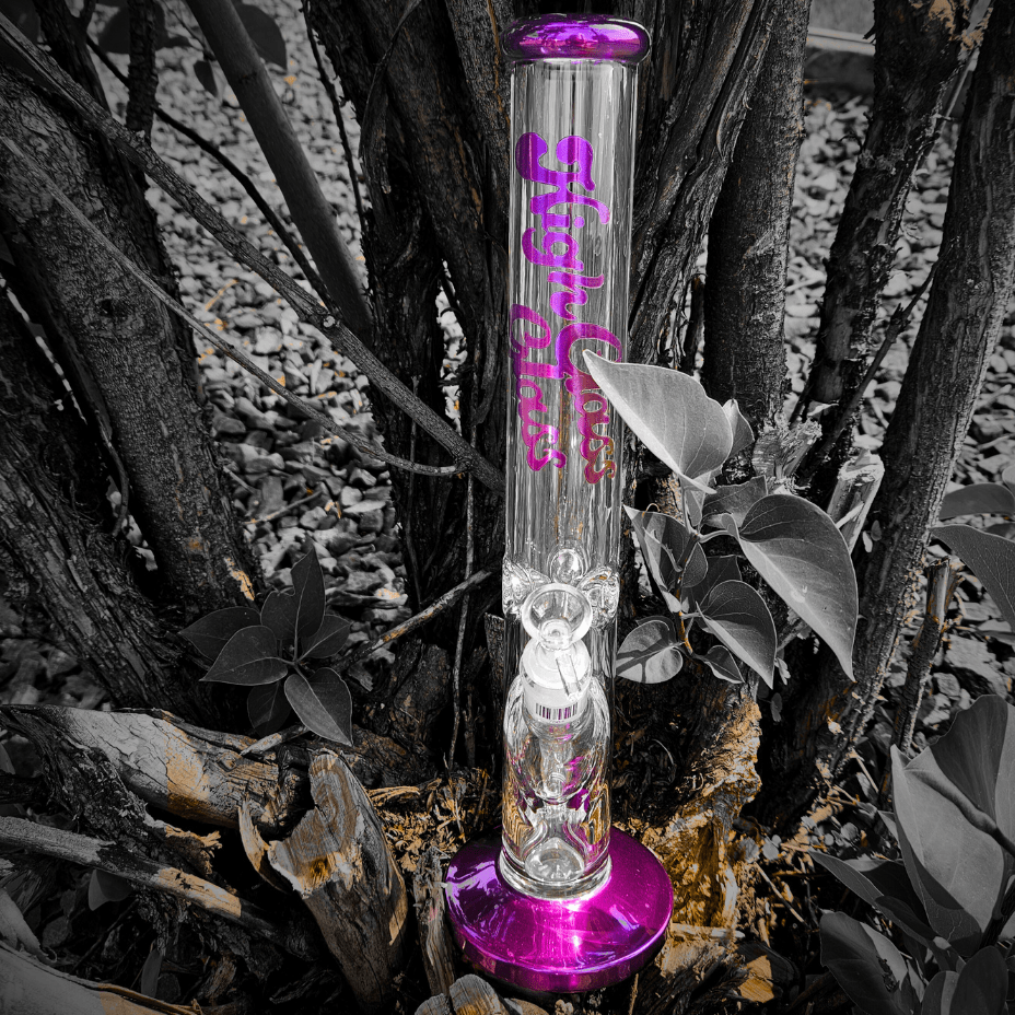 High Class Glass 7mm Plated Straight Tube 14" 14" / Orchid Vape Superstore  Saskatchewan Canada