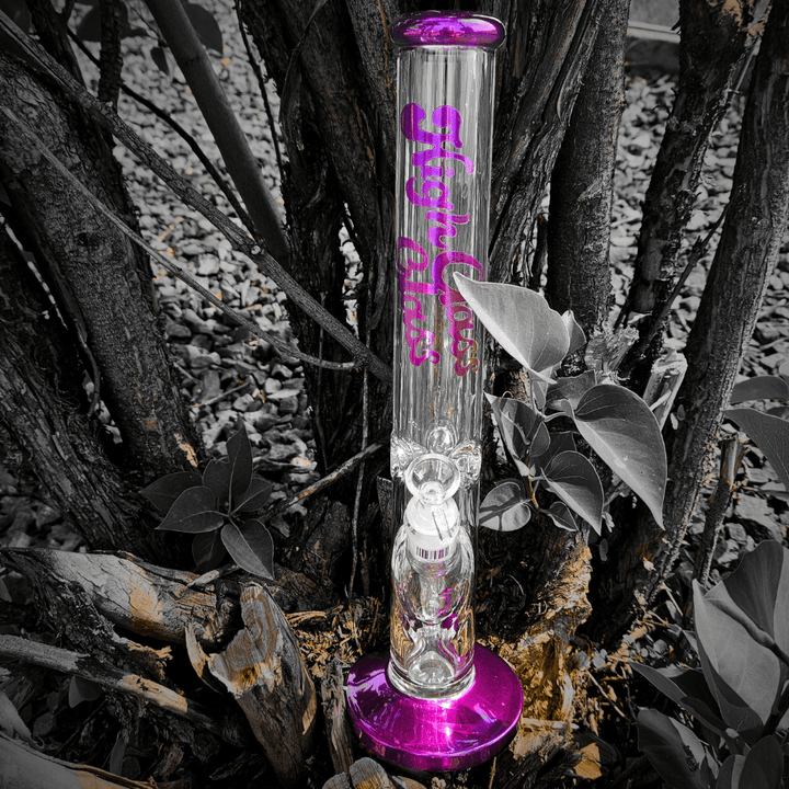 High Class Glass 7mm Plated Straight Tube 14" 14" / Orchid Vape Superstore  Saskatchewan Canada