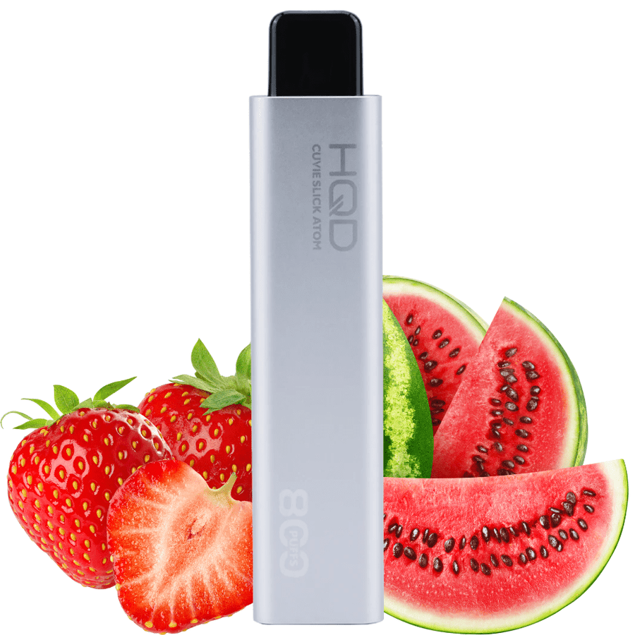 HQD Atom 800 Disposable Vape-Strawberry Watermelon 20mg / 2mL Vapexcape Vape and Bong Shop Regina Saskatchewan