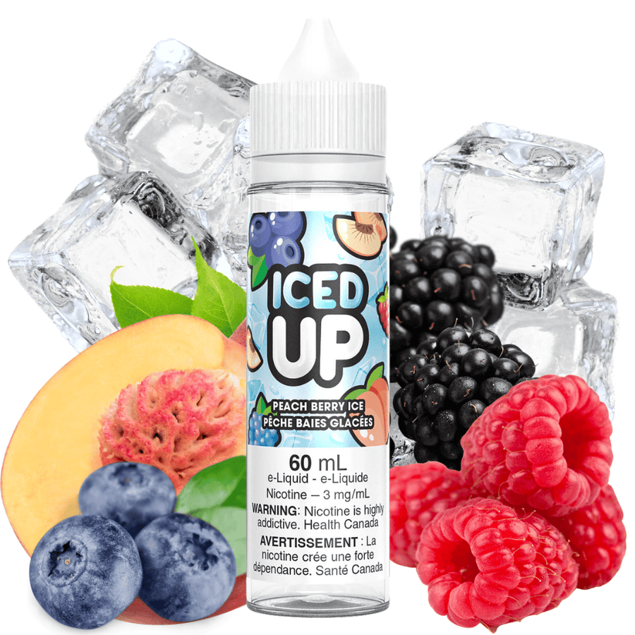 Iced Up E-Liquid - Peach Berry Ice 3mg Vape Superstore  Saskatchewan Canada