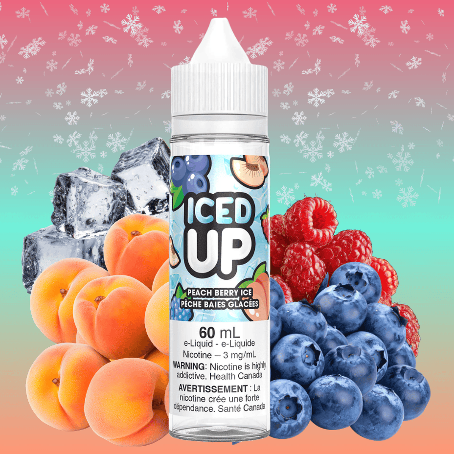 Iced Up E-Liquid - Peach Berry Ice 3mg Vape Superstore  Saskatchewan Canada
