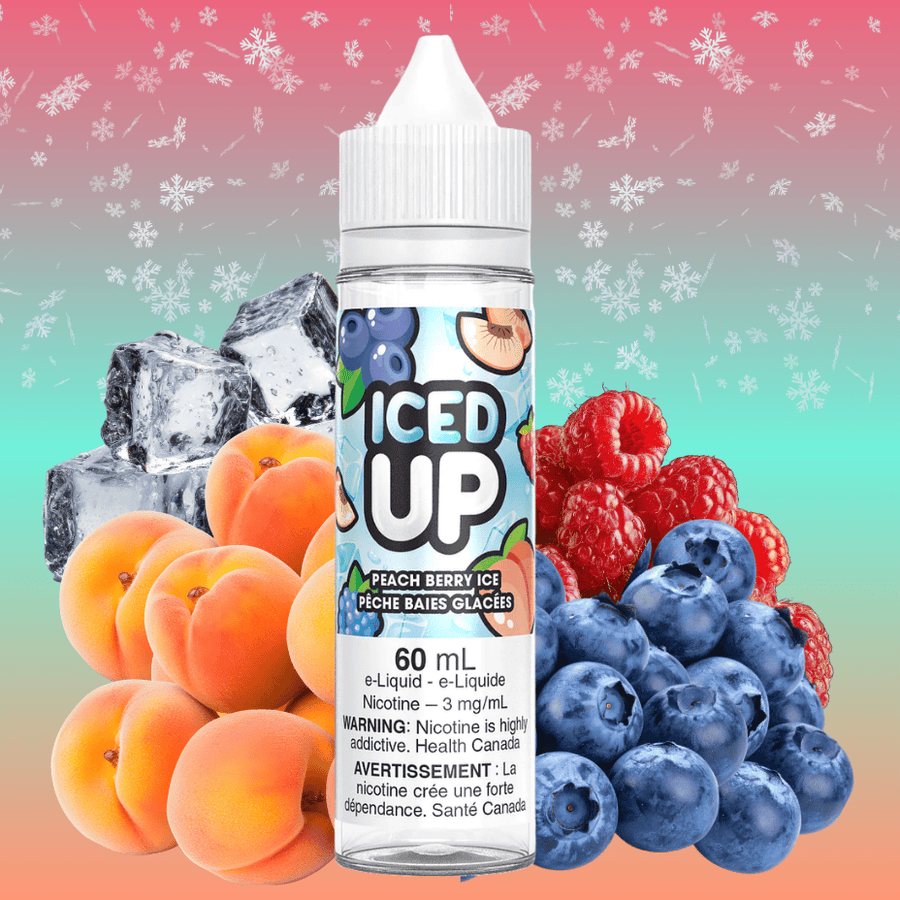 Iced Up E-Liquid - Peach Berry Ice 3mg Vape Superstore  Saskatchewan Canada