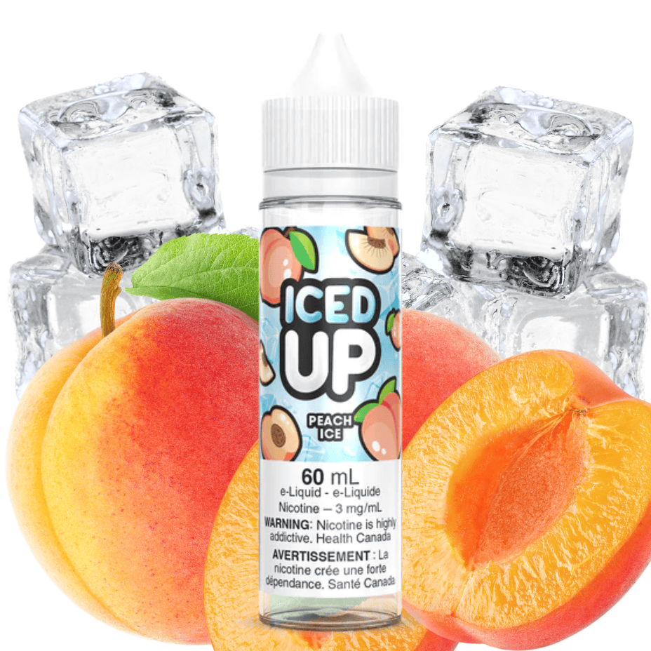 Iced Up E-Liquid - Peach Ice 3mg Vape Superstore  Saskatchewan Canada