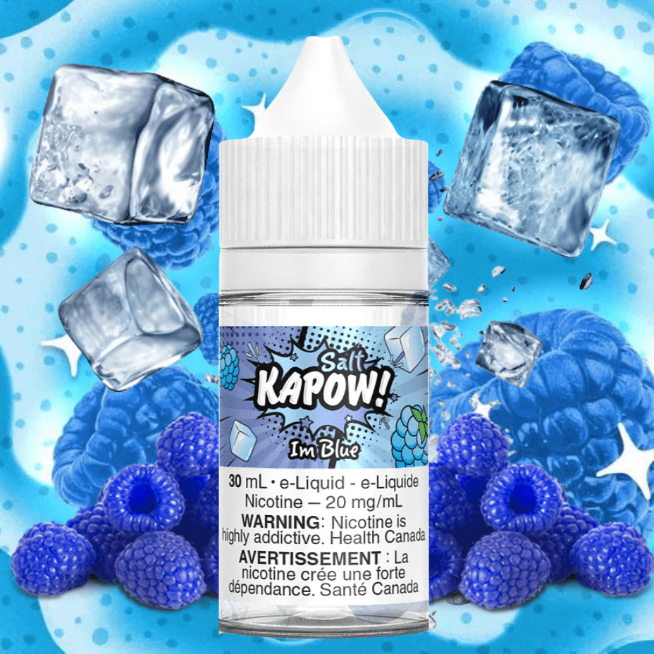 Im Blue Salt by Kapow E-liquid Vapexcape Vape and Bong Shop Regina Saskatchewan