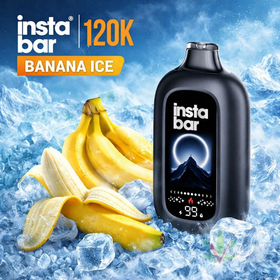 Insta Bar 120K Disposable Vape - Banana Ice 120000 / 20mg Vape Superstore  Saskatchewan Canada