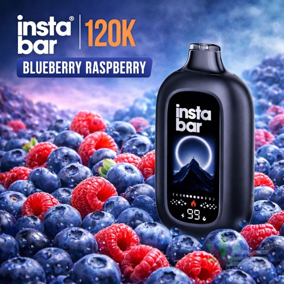 Insta Bar 120K Disposable Vape - Blueberry Raspberry 120000 / 20mg Vape Superstore  Saskatchewan Canada