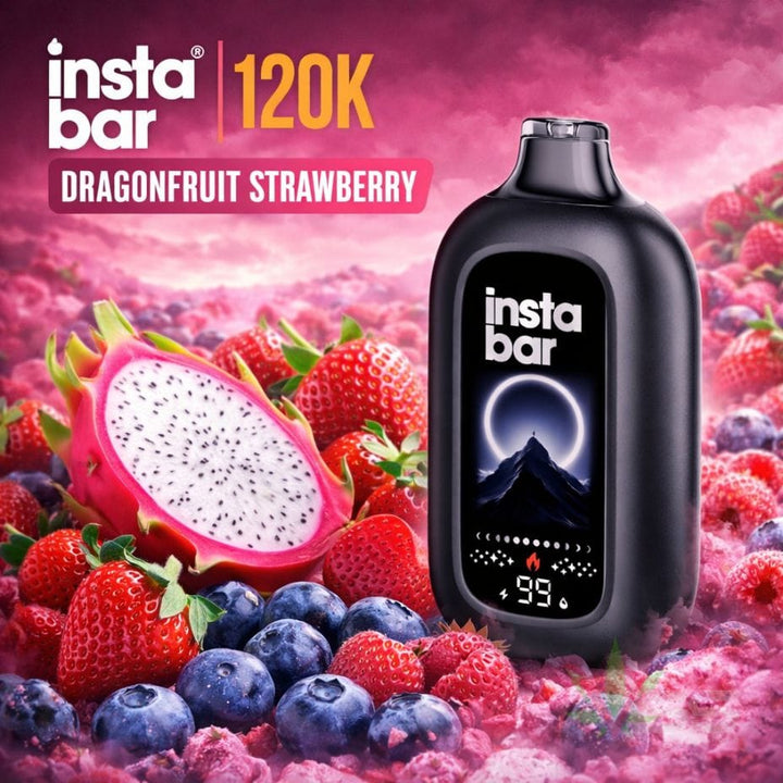 Insta Bar 120K Disposable Vape - Dragonfruit Strawberry 120000 / 20mg Vape Superstore  Saskatchewan Canada