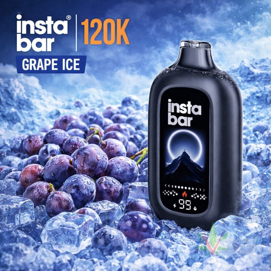 Insta Bar 120K Disposable Vape - Grape Ice 120000 / 20mg Vape Superstore  Saskatchewan Canada