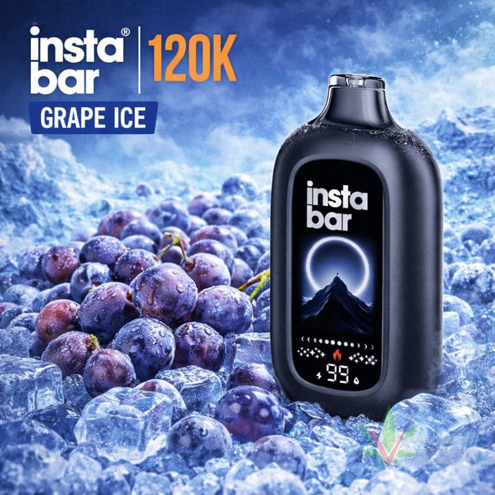 Insta Bar 120K Disposable Vape - Grape Ice 120000 / 20mg Vape Superstore  Saskatchewan Canada