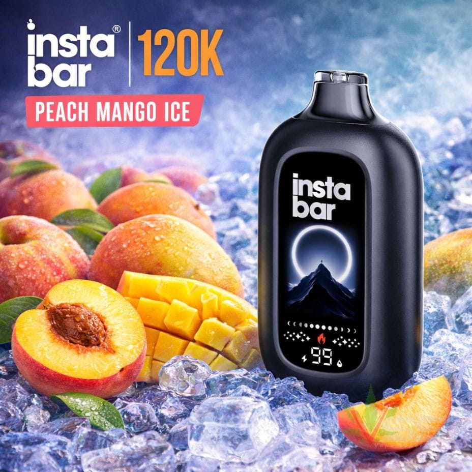 Insta Bar 80K Disposable Vape - Peach Mango Ice 120000 / 20mg Vape Superstore  Saskatchewan Canada