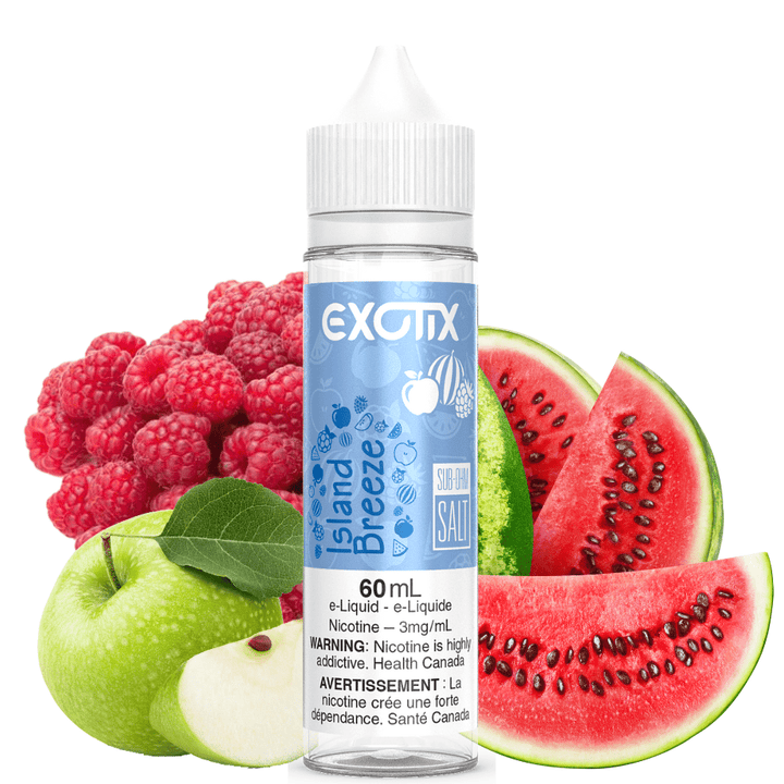 Island Breeze By Exotix E-Liquid 60mL / 3mg Vape Superstore  Saskatchewan Canada