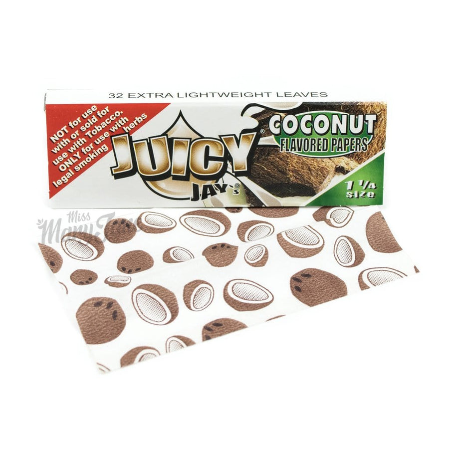 Juicy Jay Coconut Flavored Rolling Papers 1 1/4 Vapexcape Vape and Bong Shop Regina Saskatchewan