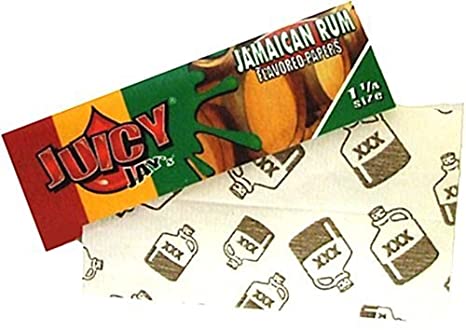 Juicy Jay Jamaican Rum Flavored Rolling Papers 1 1/4 Vapexcape Vape and Bong Shop Regina Saskatchewan