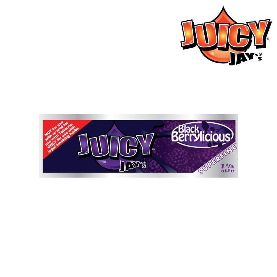 Juicy Jay Rolling Papers 1.25" / Black Berrylicious Vape Superstore  Saskatchewan Canada