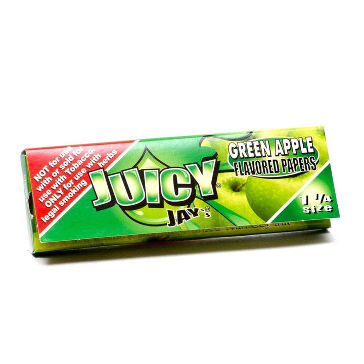 Juicy Jay Rolling Papers 1.25" / Green Apple Vapexcape Vape and Bong Shop Regina Saskatchewan