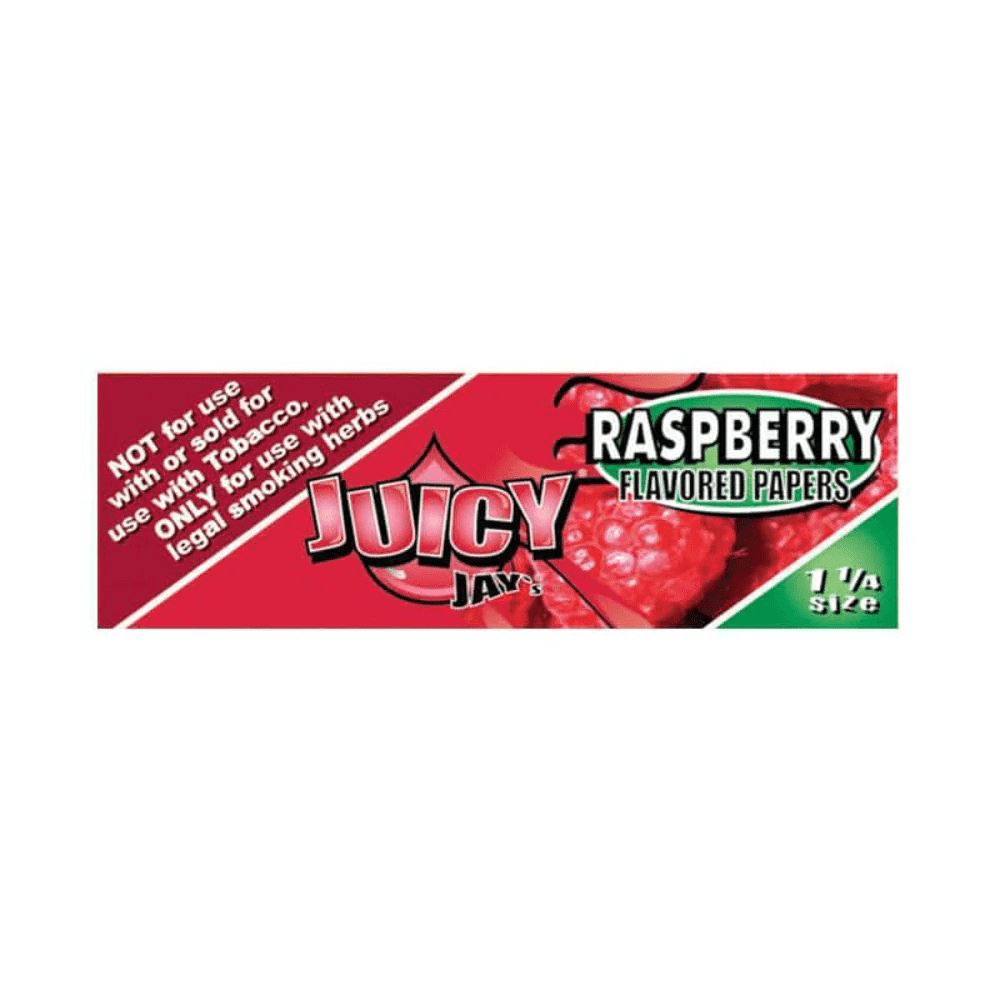 Juicy Jay Rolling Papers 1.25" / Raspberry Vapexcape Vape and Bong Shop Regina Saskatchewan