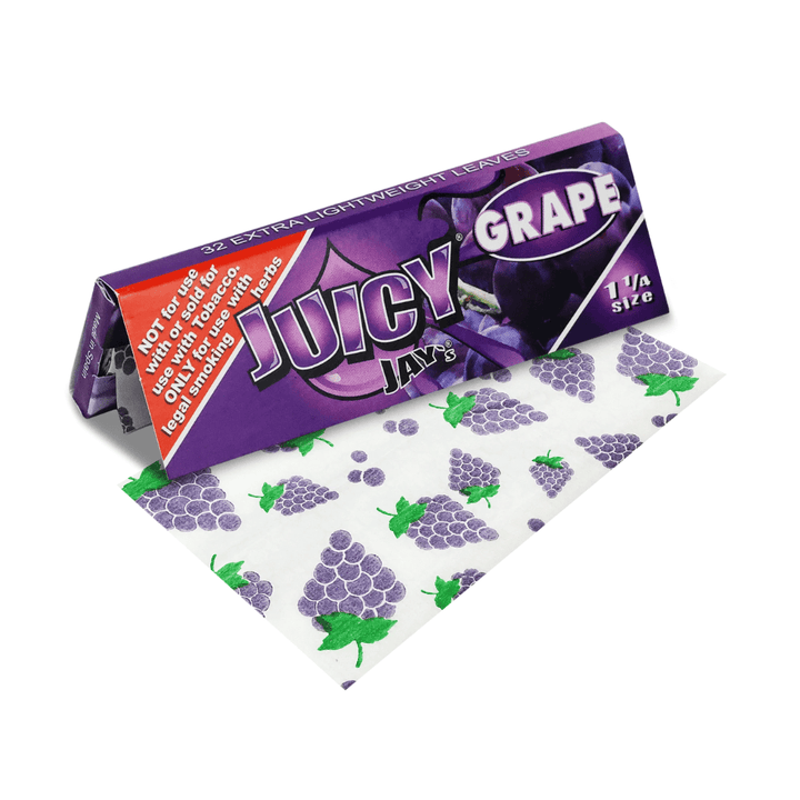 Juicy Jay's Grape Flavoured Rolling Papers 1 1/4 1¼ / Grape Vape Superstore  Saskatchewan Canada