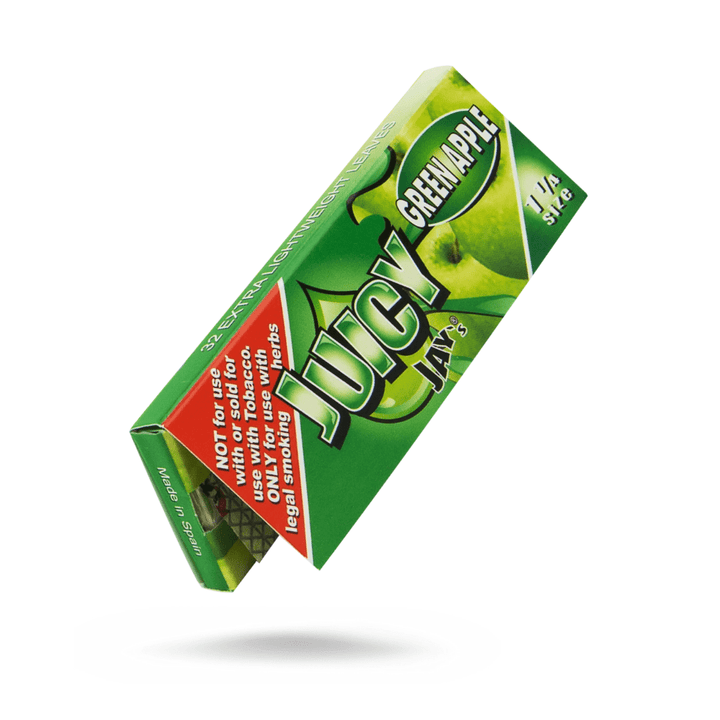 Juicy Jay's Green Apple Flavoured Rolling Papers 1 1/4 1¼ / Green Apple Vape Superstore  Saskatchewan Canada