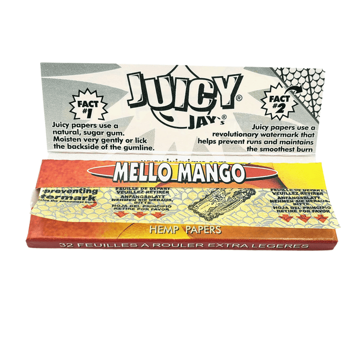 Juicy Jay's Green Mello Mango Rolling Papers 1 1/4 1¼ / Mello Mango Vapexcape Vape and Bong Shop Regina Saskatchewan