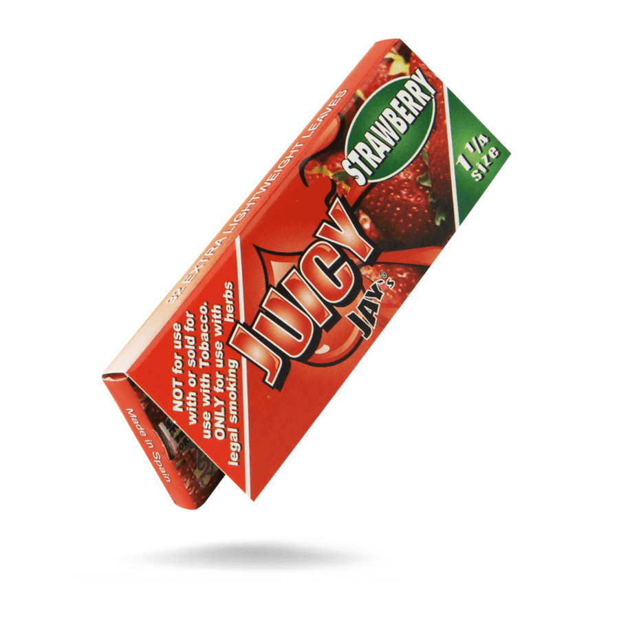 Juicy Jay's Strawberry Flavoured Rolling Papers 1 1/4 1¼ / Strawberry Vape Superstore  Saskatchewan Canada