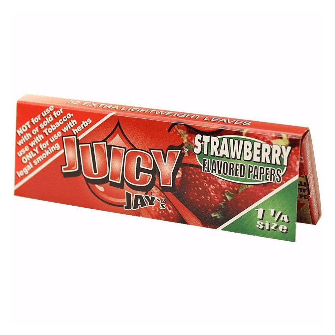 Juicy Jay's Strawberry Flavoured Rolling Papers 1 1/4 1¼ / Strawberry Vape Superstore  Saskatchewan Canada