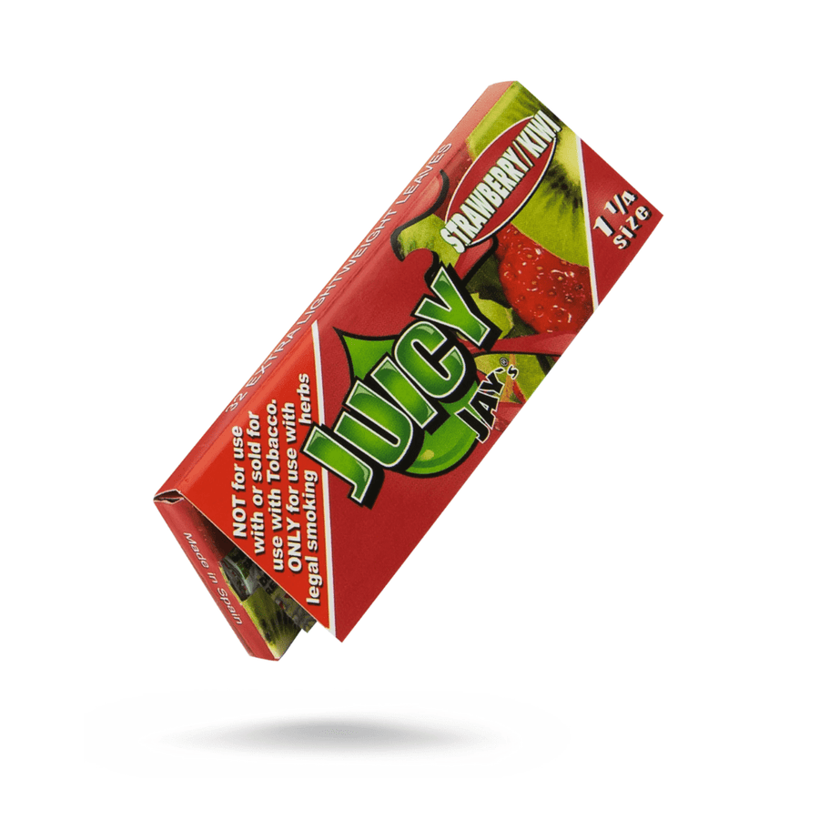 Juicy Jay's Strawberry Kiwi Flavoured Rolling Papers 1 1/4 1¼ / Strawberry Kiwi Vapexcape Vape and Bong Shop Regina Saskatchewan