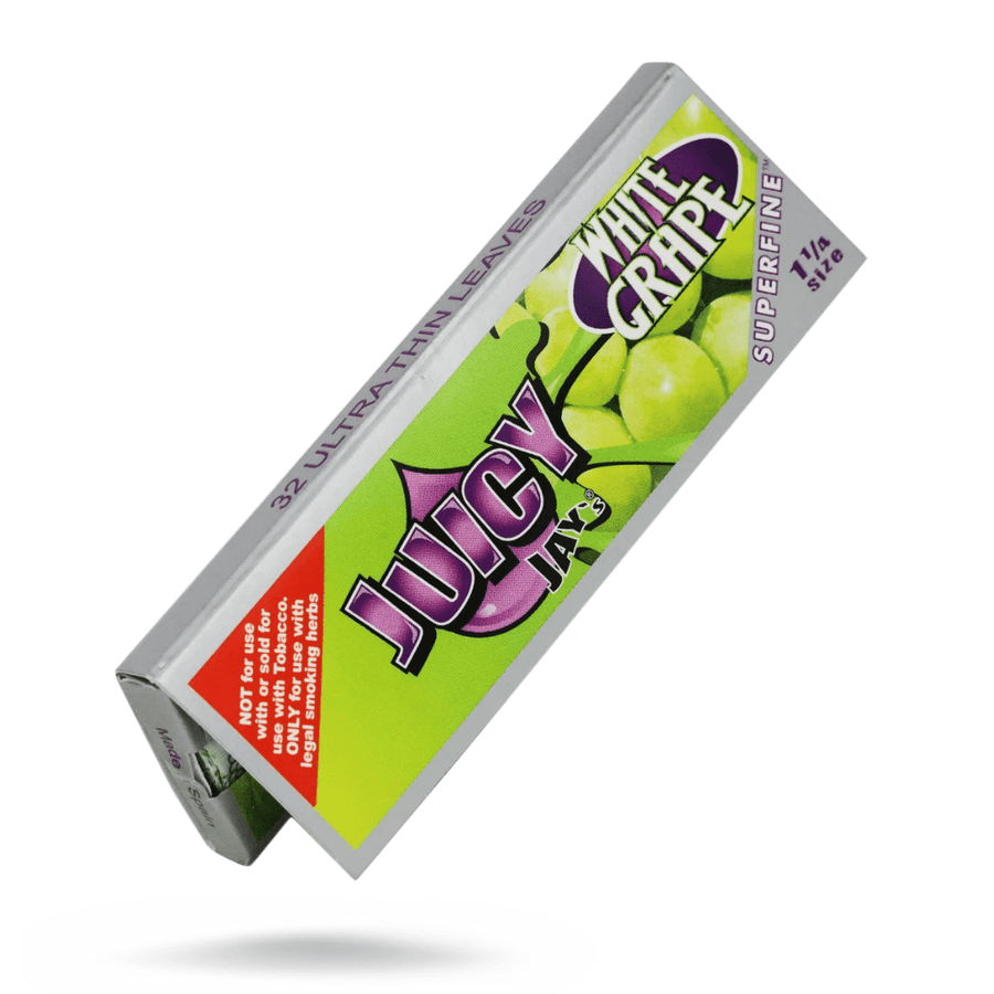 Juicy Jay's Super Fine White Grape Flavoured Rolling Papers 1 1/4 1¼ / White Grape Vape Superstore  Saskatchewan Canada