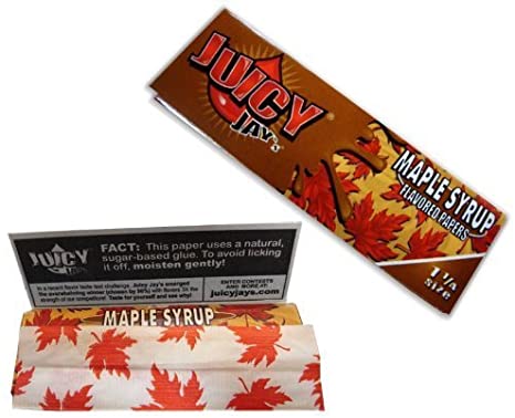 Juicy Jays Maple Syrup Flavoured Rolling Papers-1 1/4 Vapexcape Vape and Bong Shop Regina Saskatchewan
