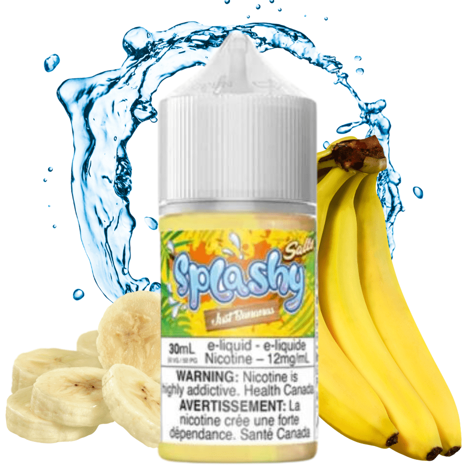 Just Bananas Salts by Splashy E-Liquid 30mL / 12mg Vapexcape Vape and Bong Shop Regina Saskatchewan
