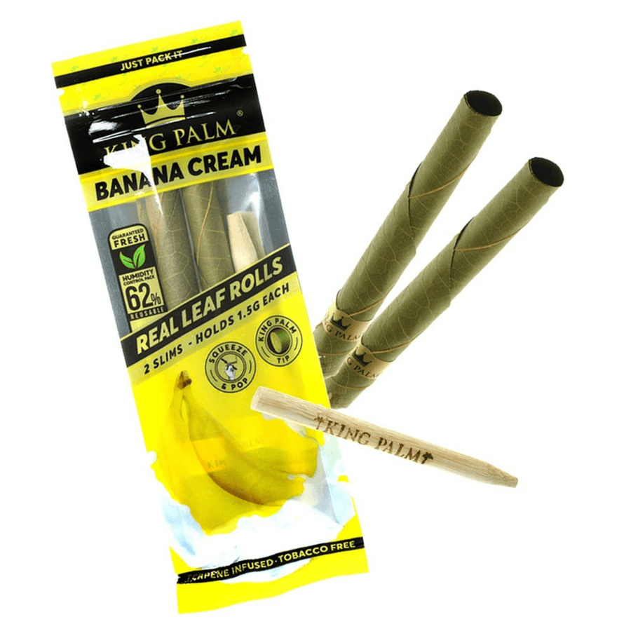 King Palm 2 Slim Rolls-Banana Cream Vape Superstore  Saskatchewan Canada
